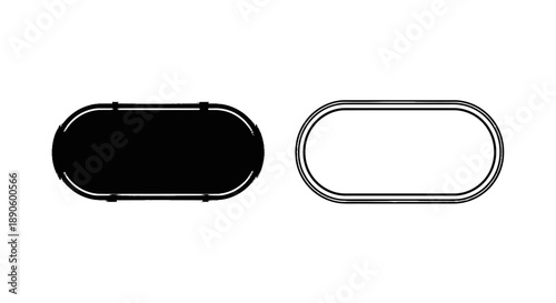 Gold metal frame oval ring holder jewelry display