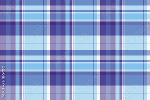 Classic blue tartan pattern. Textile design ideal for fashion, backgrounds, or creative projects requiring a traditional Scottish aesthetic. Versatile, timeless.