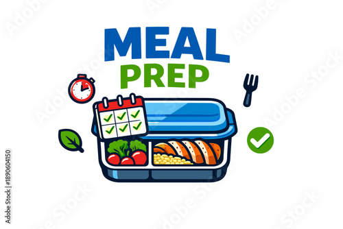 Healthy meal prep lunchbox with chicken and vegetables