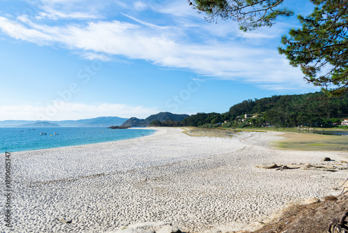 Rodas beach on the atlantic islands of the cies islands in Galicia