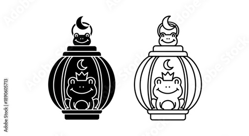 Chinese new year lanterns illustration