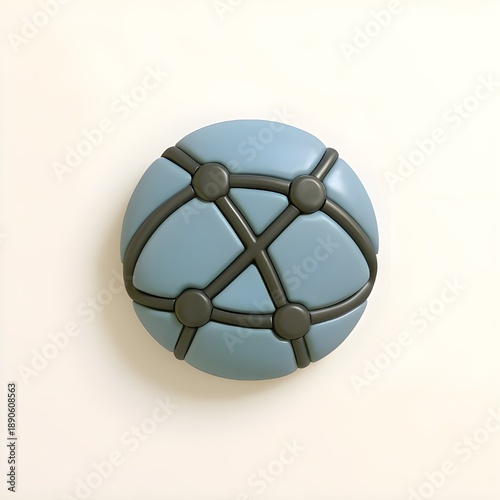 3D Neural Network Icon 