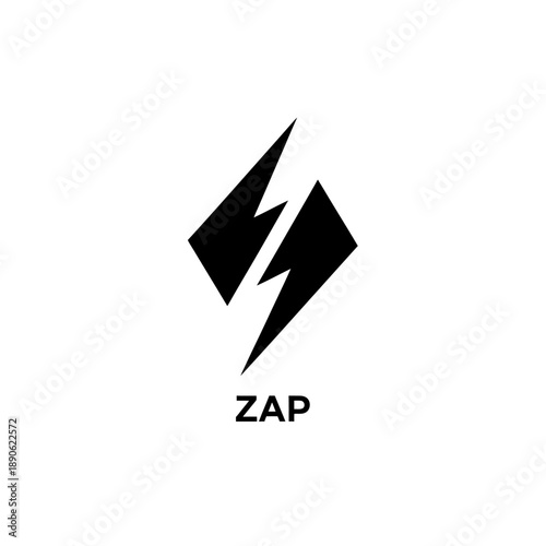 Zap logo with lightning bolt design