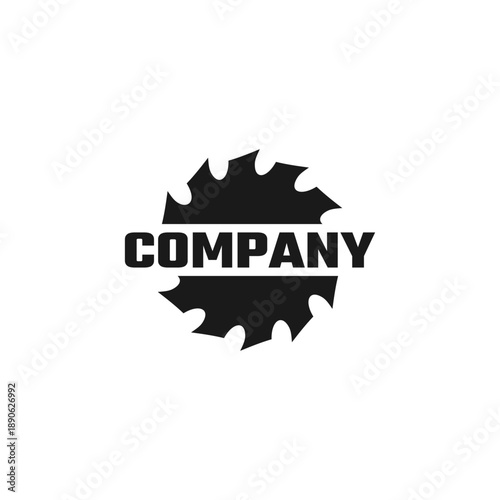 saw blade logo design, symbol, icon, vector, industry, vintage, wood sawing logo, carpentry