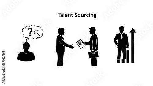 Engaging Professionals in Business Networking, Corporate Office, Illustration, Collaborative Environment, Professional Viewpoint