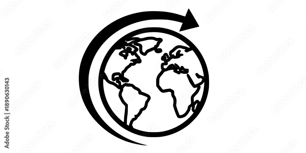 Obraz premium World icon - vector. 