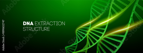 Dna green bg with medicine bio double and helix 3d vitamin. Vector care genome with science dna nature and bubble scientific serum. Bioinformatics pattern dna with cosmetic botanical medicine.