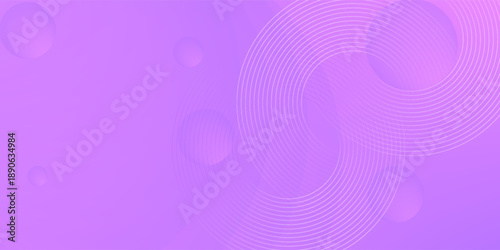 abstract circle lines on pink and purple background. geometric stripe line art design for poster, brochure, cover, website, header, web banner, presentation.eps.10.