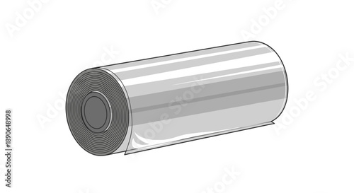 A metallic cylindrical object with a hexagonal core.