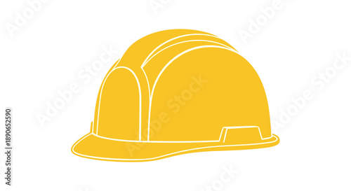Yellow Hard Hat Safety Equipment Construction Site.