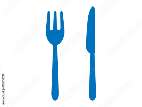 カトラリーのアイコン（フォークとナイフ）