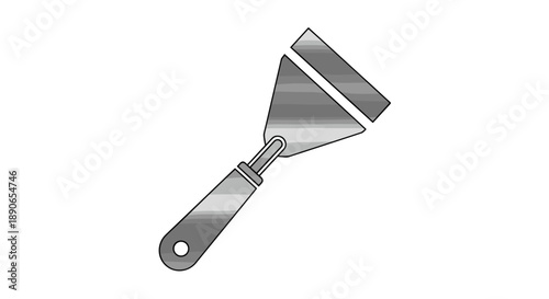 Metal Spatula Tool for Cooking and Grilling.