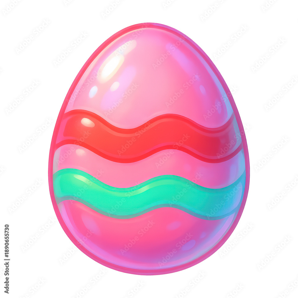 Fototapeta premium PNG Colorful Easter egg design.