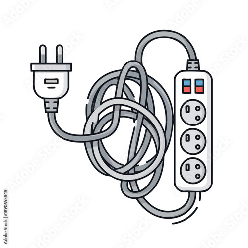 Tangled Power Strip with Cord