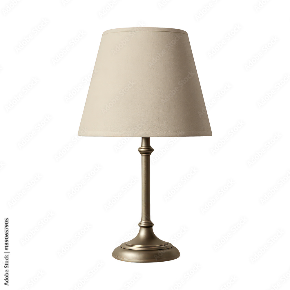 Fototapeta premium PNG Elegant beige table lamp decor