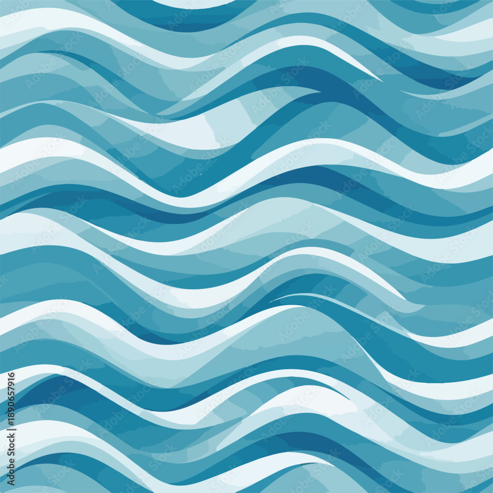 Obraz premium Wavy Blue Lines Pattern Design Element.