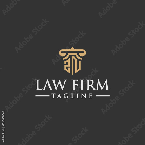 ZN law logo design inspiration