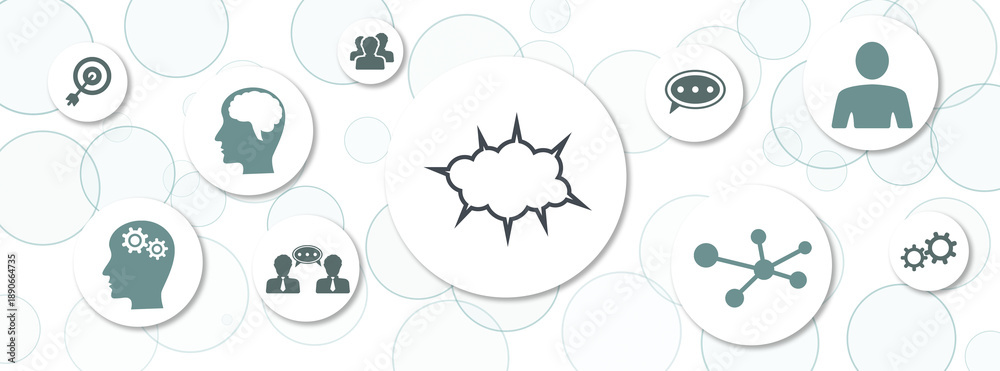 Obraz premium Concept of brainstorming