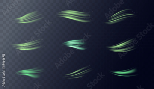 Wallpaper Mural Green swirl energy  Torontodigital.ca