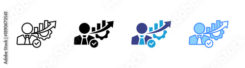 Development  icon set multiple style collection