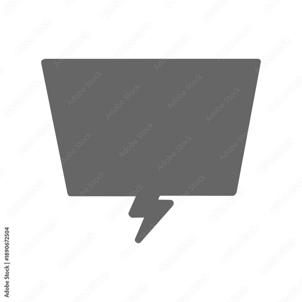 Fototapeta premium Speech Bubble Icons – Comic Message UI Symbol