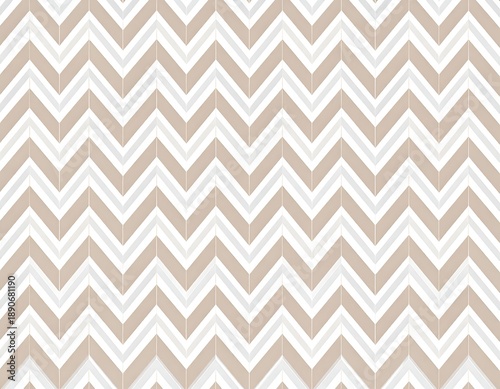 Neutral-toned chevron pattern with varying shades of beige and white arranged in zigzag lines