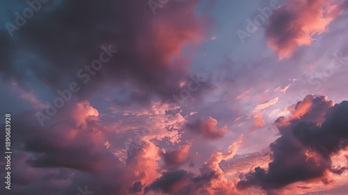 Dramatic Sunset Clouds in Vibrant Colors.