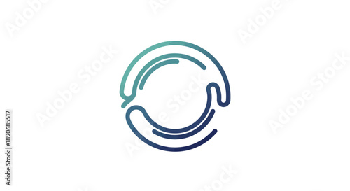 Minimalist Headset Icon Simple Design Element.