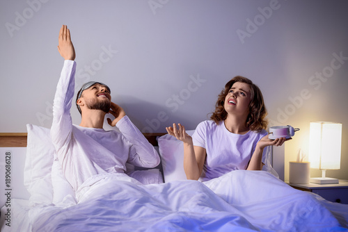 Young couple suffering from...