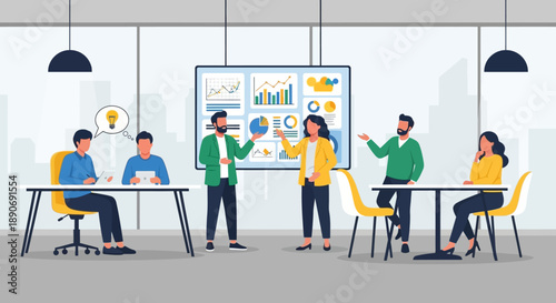 Team Meeting Office Discussion Collaboration.