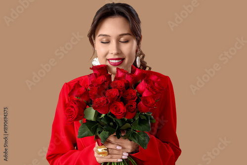 Beautiful young woman with ...