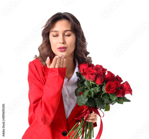 Beautiful young woman with ...