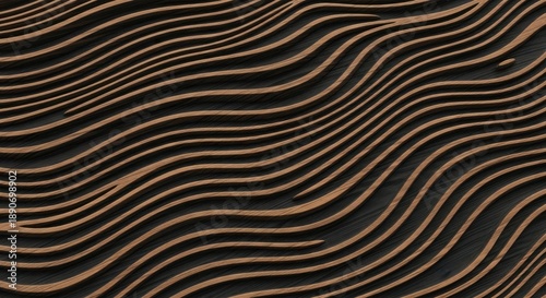 Wood Wave Pattern Background
