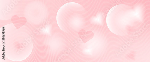 Romantic blurry hearts Valentine's Day background with soft focus and dreamy atmosphere for love-themed designs
