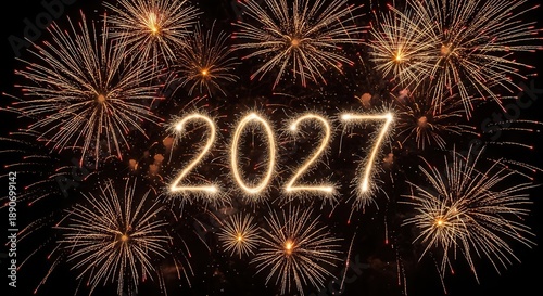 New Year 2027 Fireworks Celebration
