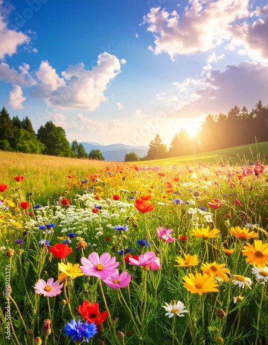 Sommerliche Blumenwiese