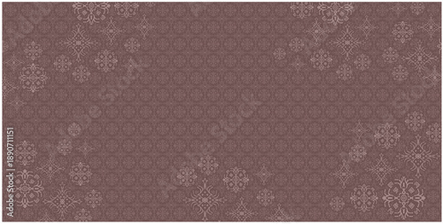 Ethnic scarf pattern with Dusty Pink background and vintage ornamental floral elements for classic fashion design
