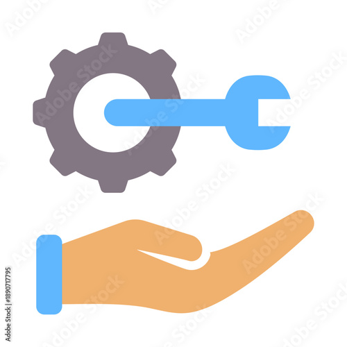 Service Request Icon - Flat Color