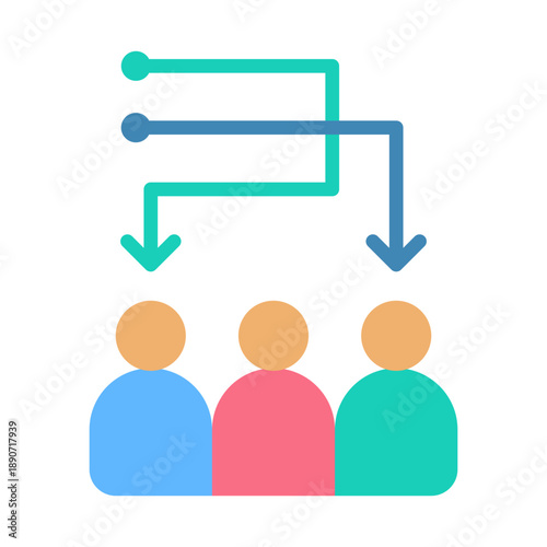 Lead Assignment Icon - Flat Color