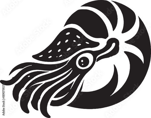 Nautilus Silhouette Icon