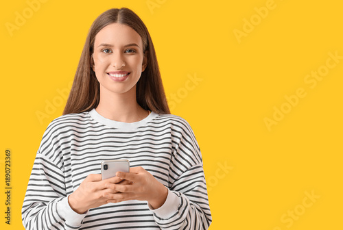 Beautiful young woman with ...