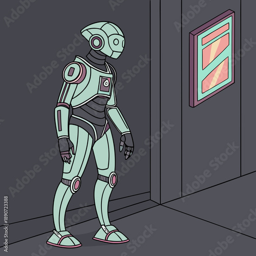 Robot in hallway