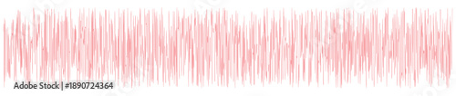 Abstract Red Sound Wave Vector Audio Waveform Illustration