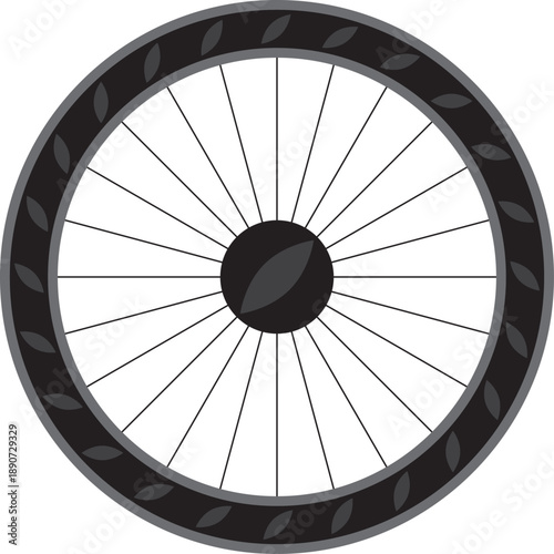 원형 자전거 바퀴 프레임