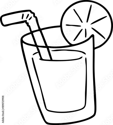 Summer cartoon, object-related elements, hand-drawn illustrations.Flowers