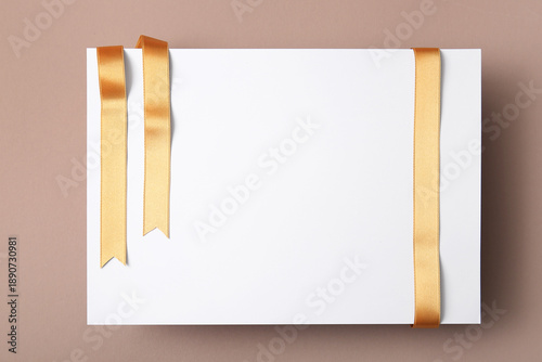 Blank paper sheet with beau...