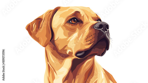 Dog Portrait with Focus on Facial Features.