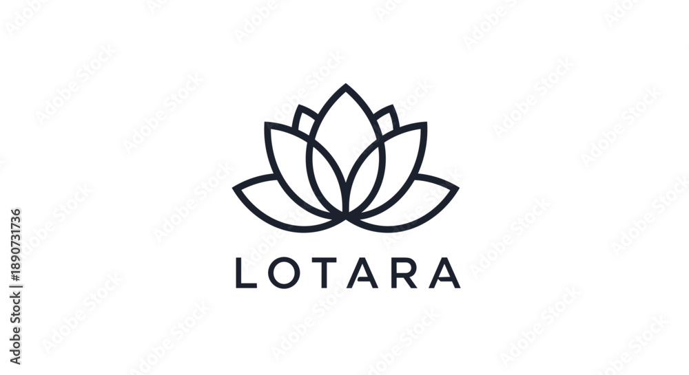 Fototapeta premium Lotus Flower Logo Design Element.