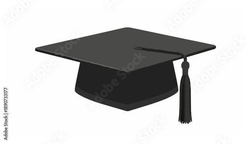 Wallpaper Mural Minimal Realistic Graduation Cap Vector Icon for Education Design Torontodigital.ca