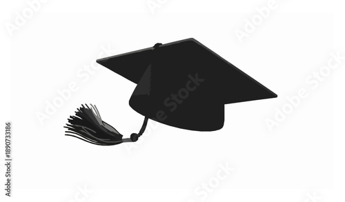 Floating Graduation Cap 3D Vector Symbol of Academic Success